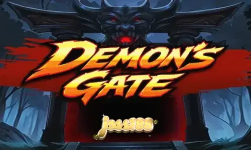 Tampilan visual slot Demon's Gate dengan nuansa portal misterius dan rune bercahaya